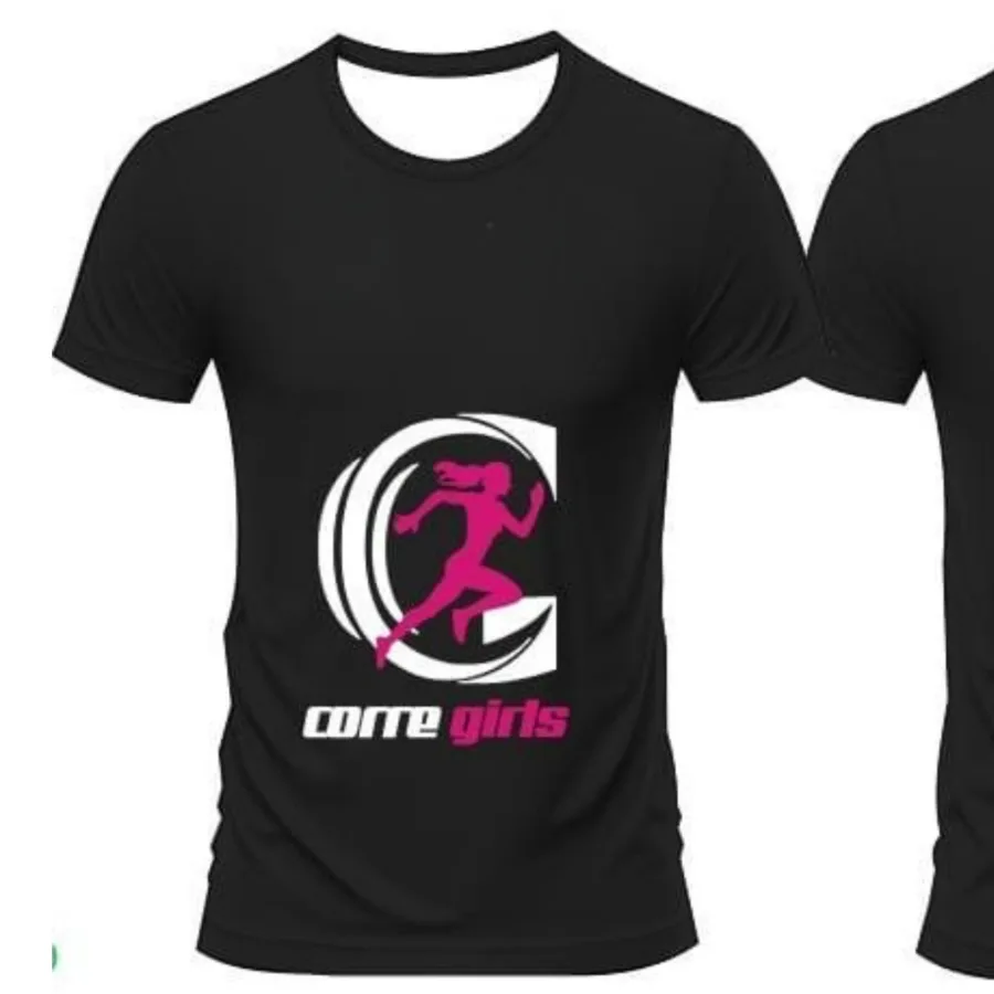 Camisa Preta Corre Girls